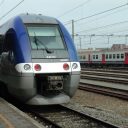 Train SNCF à Tournai (Photo: Frédéric de Kemmeter)