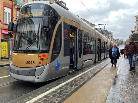 Matthias Vanheerentals, ProMedia Tramway MIVB dans le quartier de Schaarbeek