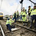 Chantier sur une voie (Photo: Infrabel)