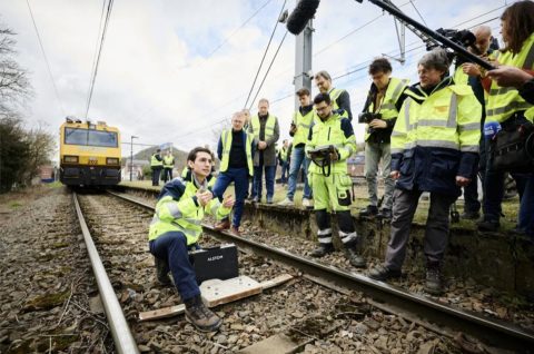 Chantier sur une voie (Photo: Infrabel)