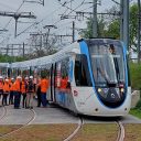 Les essais dynamiques du T12 continuent en zone urbaine (Photo: IDF Mobilités)