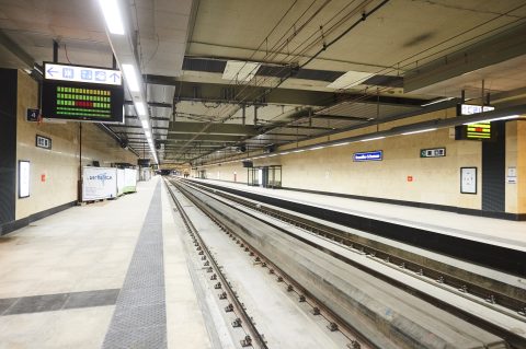 Gare Schuman à Bruxelles (Photo: Infrabel, Francois De Ribaucourt)