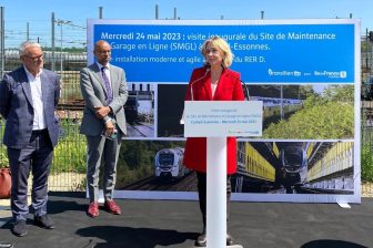 Site de maintenance de Corbeil-Essonnes inauguré par Valérie Pécresse (Photo: IDF Mobilités)