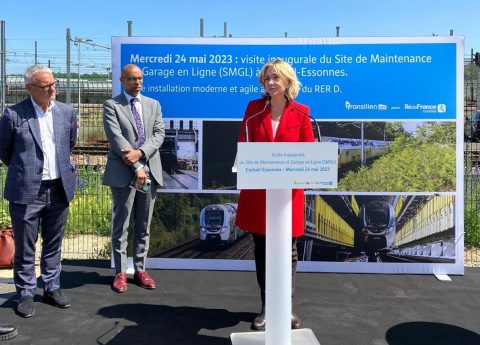 Site de maintenance de Corbeil-Essonnes inauguré par Valérie Pécresse (Photo: IDF Mobilités)