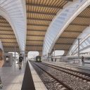 Simulation de la future gare de Courtrai (Photo: SNCB)