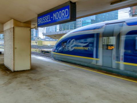 Eurostar en gare de Bruxelles Nord (Shutterstock)