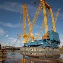 Grue électrique à anneau SGC-90 "Petite Celeste" (Photo : SARENS)