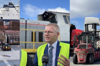 Faisceau Mercator inauguré dans le port de Gand (Photo: LinkedIn Georges Gilkinet)