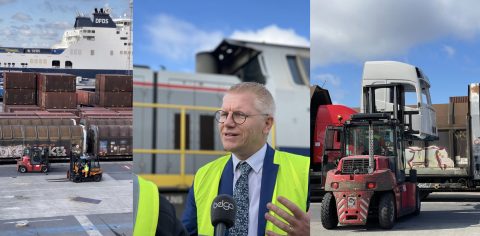 Faisceau Mercator inauguré dans le port de Gand (Photo: LinkedIn Georges Gilkinet)