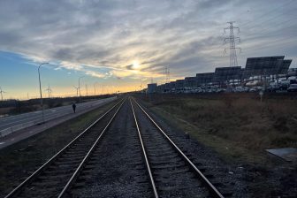 Une des voies du port d'Anvers, 2023, (Photo: Matthias Vanheerentals, ProMedia)
