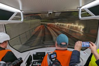 Metro dans un tunnel près de Champigny (Photo: IDF Mobilités)
