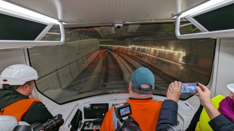 Metro dans un tunnel près de Champigny (Photo: IDF Mobilités)