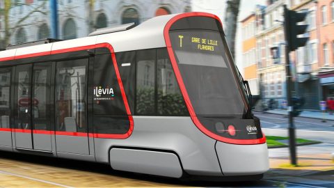 Mock up of the future trams