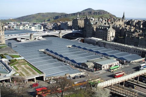 Edinburgh skyline and Waverley (NR)