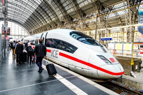 ICE train at Frankfurt station