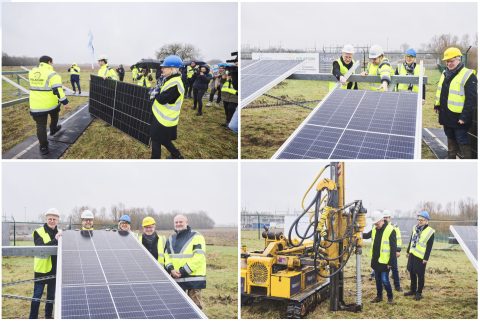 Construction of the Avernas photovoltaic park