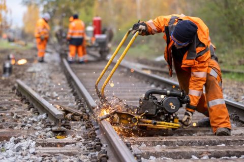 Work by DB on German rails