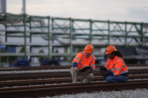 Railway engineers at work (Photo: Shutterstock)