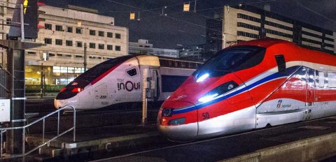 SNCF TGV and Trenitalia frecciarossa Paris-Lyon-Milan