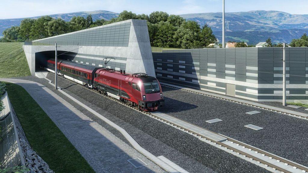 Austria has lowered its rail budget but most of the big projects like the Koralmbahn are still on track.