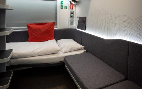 The sleeper cars have been souped up.