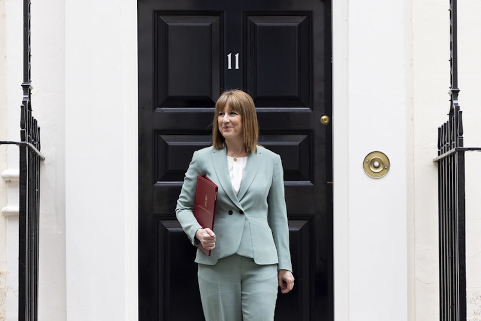 UK Chancellor Rachel Reeves in Downing Street