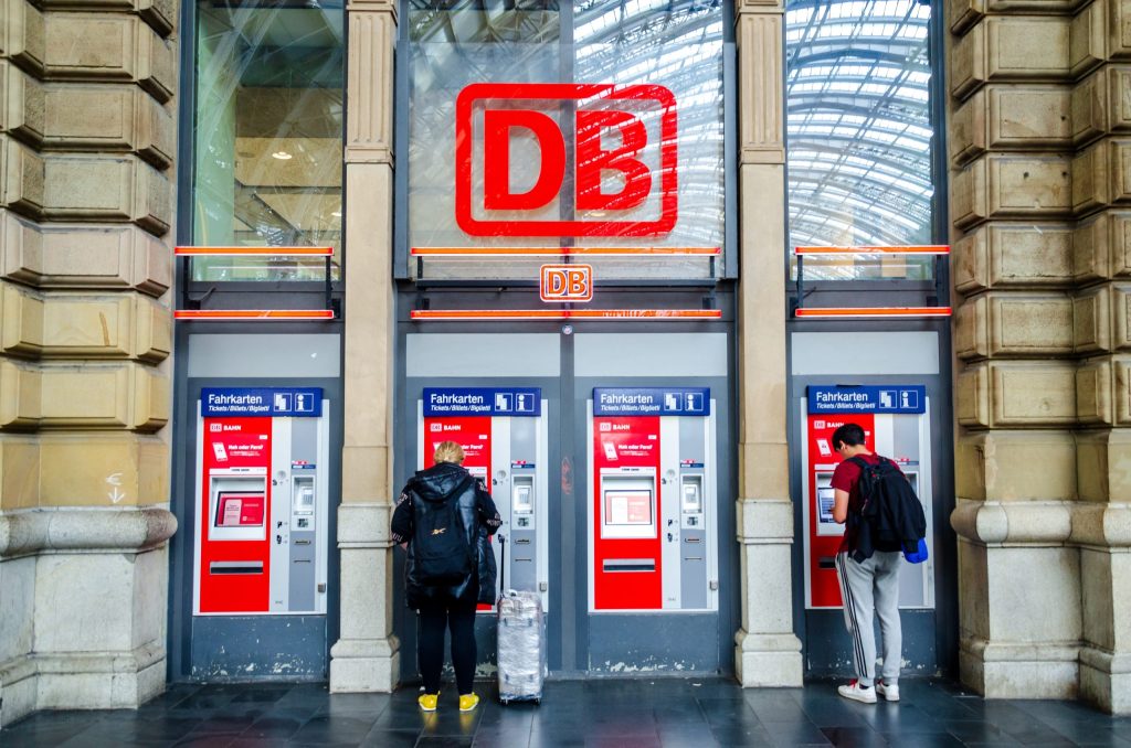 Ticket machines of Deutsche Bahn,