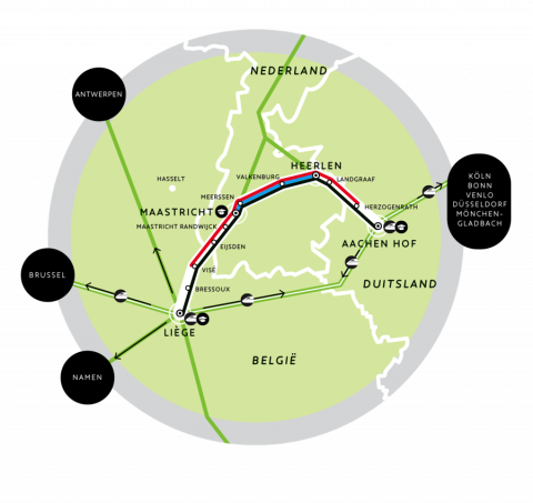 Drielandentrein Maastricht Aachen Luik
