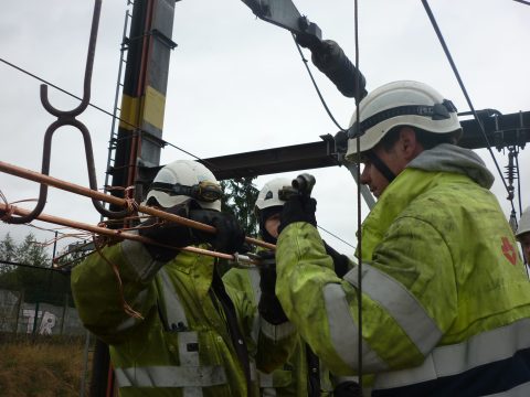 Werkzaamheden bovenleiding elektrificatie spoor