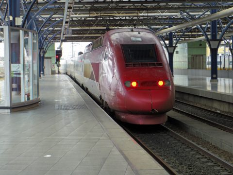 Thalys, hogesnelheidstrein, station Brussel Zuid