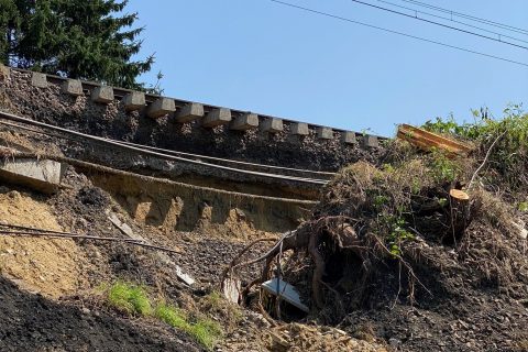 Stabilisatiewerkzaamheden aan de spoorlijn 161 Mont-Saint-Guibert