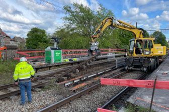 Vernieuwing van spoorbruggen in Anderlecht, foto: Infrabel