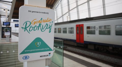 Generatie rookvrij - sensibiliseringsactie op station van Mechelen