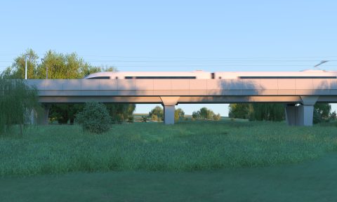 HS2 Edgcote viaduct, artists impression