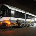 CAF tram arriveert in Antwerpen