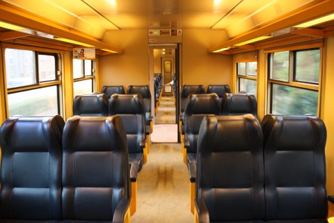 Interieur van AM80-treinstel