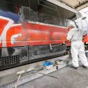 Schoonmaak ÖBB-trein in Oostenrijk