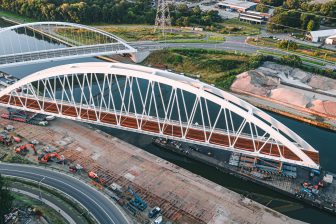 Spoorwegbrug Herentals plaatsing