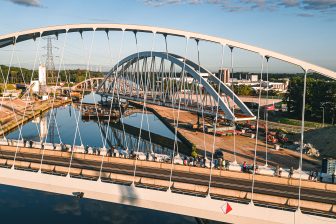 Spoorwegbrug Herentals plaatsing