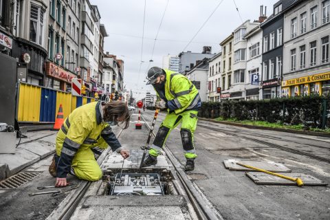 werken aan het spoor