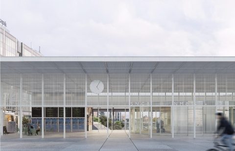 Ontwerp van het nieuwe station Etterbeek