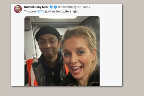 TfL Engineer and Rachel Riley from X feed