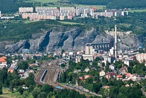 Freight train station Usti­ nad Labem, Czech Republic