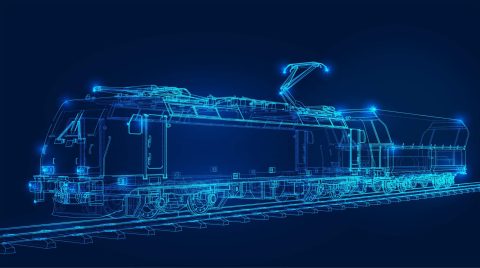 Visualisation of a train digital twin