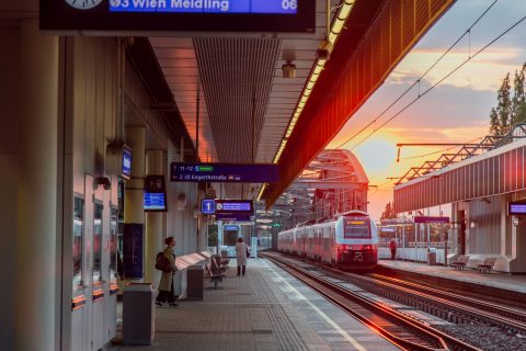 Train station in Austria