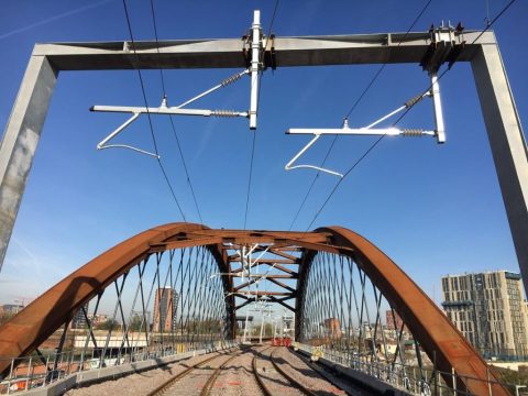 Ordsall Chord bridge in Salford