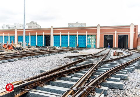 Track laying at the depot (Photo: Moscow Metro)